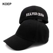 KOEP SOA fekete kalapok Sons of Anarchy for Reaper Crew testre szabott baseball sapka női betűkkel hímzett hip-hop sapka férfiaknak