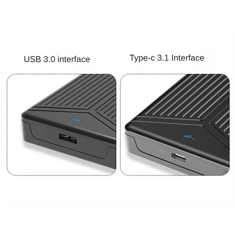 SSD draiv 2.5 kõvaketas sülearvutile sülearvutile 15 mm USB3.0 TO SATA pooljuhtketas Kaasaskantav USB 3.1 koos andmekaabligaHard D