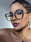 Nauji metaliniai kačių akiniai moterims kvadratinio rėmelio akiniai mergaitėms optika akiniai akiniai gradiento spalvos trumparegystė akinių rėmeliai