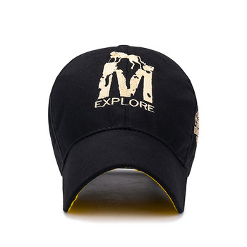 D&T 2021 Нова модна бейзболна шапка Мъже Жени Унисекс памучен материал Тенденция М Лого с бродерия Регулируема слънцезащитна шапка Шапка