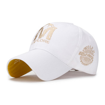 D&T 2021 Νέο Καπέλο Μπέιζμπολ Ανδρικά Γυναικεία Unisex Βαμβακερό υλικό Trend M Κέντημα Ρυθμιζόμενο καπέλο αντηλιακής προστασίας με λογότυπο