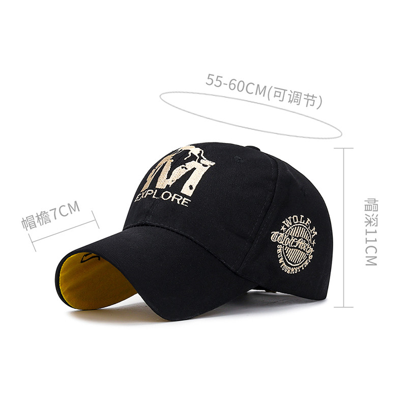 D&T 2021 m. Nauja madinga beisbolo kepuraitė vyrų moteriška unisex medvilnė Trend M siuvinėjimo logotipas Reguliuojamas apsaugos nuo saulės kepuraitės dangtelis