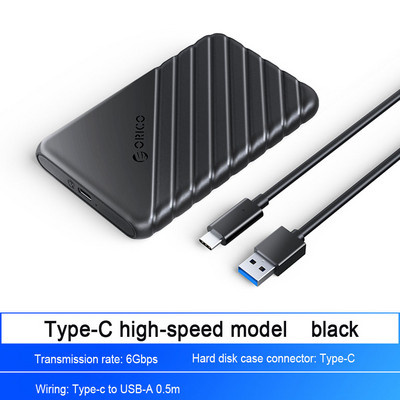 ORICO SSD dėklas MicroB USB3.0 2,5 colio išorinės atminties HDD dėklas SATA 5/6Gbps SSD kietojo disko korpuso palaikymas UASP, skirtas nešiojamam kompiuteriui