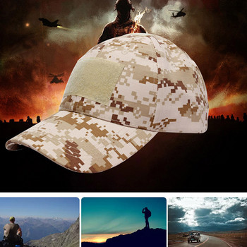 Камуфлажна бейзболна шапка Външна тактическа военна армейска шапка на татко шофьор на камион Туризъм Лов в джунглата Камуфлажни шапки с бърза гръб за жени Мъже