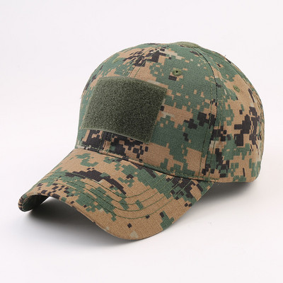 Kamuflaažist pesapallimüts, õues taktikaline sõjaväearmee isa-rekkameeste mütsid matkamine džunglijaht Camo Snapback mütsid naistele meestele