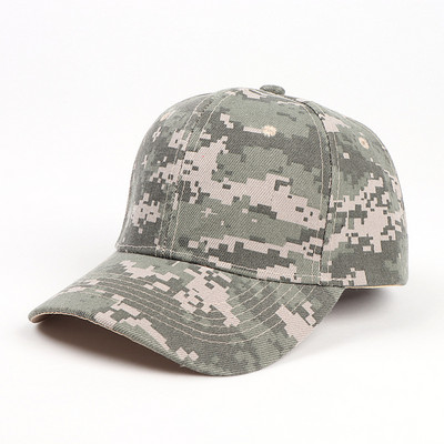 Kamuflaažist pesapallimüts, õues taktikaline sõjaväearmee isa-rekkameeste mütsid matkamine džunglijaht Camo Snapback mütsid naistele meestele