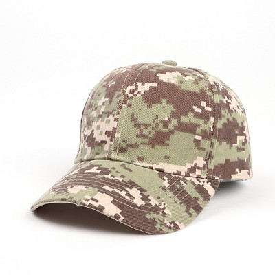 Kamuflaažist pesapallimüts, õues taktikaline sõjaväearmee isa-rekkameeste mütsid matkamine džunglijaht Camo Snapback mütsid naistele meestele