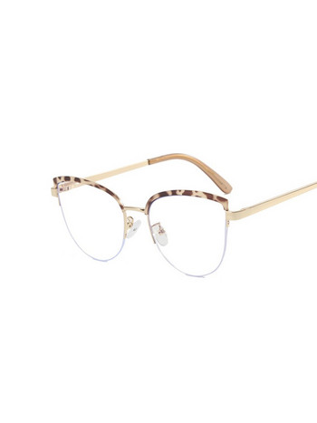 Винтидж метална рамка за очила с котешко око Дамски ретро луксозни рамки за очила с котешко око Маркови дизайнерски очила за компютърна литература