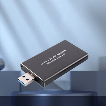 Кутия за мини външен твърд диск HDD 6Gbps SSD MSATA към USB 3.0 Калъф за твърд диск Безжичен PCI-E поддържа 30*30/50 SSD