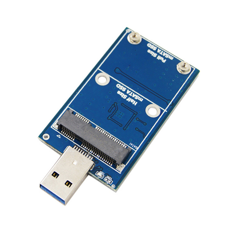Mini ārējā cietā diska cietā diska korpuss 6Gbps SSD MSATA uz USB 3.0 cietā diska korpuss Bezvadu PCI-E atbalsta 30*30/50 SSD
