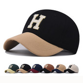 Beisbolo kepurė Snapback Kepurė nuo saulės Kepurė nuo saulės pavasario rudens beisbolo kepurė Sportinė kepuraitė H raidė Cap Hip Hop Fitted Cap Kepurės vyrams Moterys