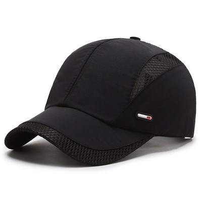 Új tavaszi nyári férfi baseballsapkák Férfi légáteresztő hálós Snapback sapkák Fekete sport Apa horgászsapkák Férfi Dropshipping