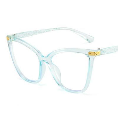 Macskaszem Szemüvegkeret Nő Márkatervező Divat Átlátszó Lencsés Szemüvegek Vintage Clear Ultralight Anti Blue Light szemüveg