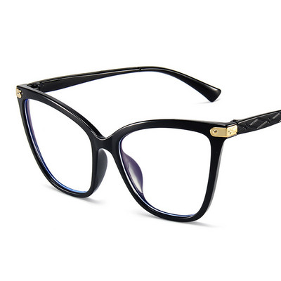 Macskaszem Szemüvegkeret Nő Márkatervező Divat Átlátszó Lencsés Szemüvegek Vintage Clear Ultralight Anti Blue Light szemüveg