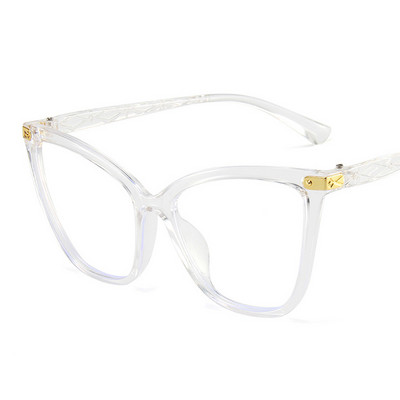 Macskaszem Szemüvegkeret Nő Márkatervező Divat Átlátszó Lencsés Szemüvegek Vintage Clear Ultralight Anti Blue Light szemüveg