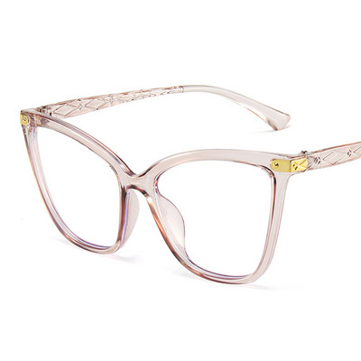 Macskaszem Szemüvegkeret Nő Márkatervező Divat Átlátszó Lencsés Szemüvegek Vintage Clear Ultralight Anti Blue Light szemüveg