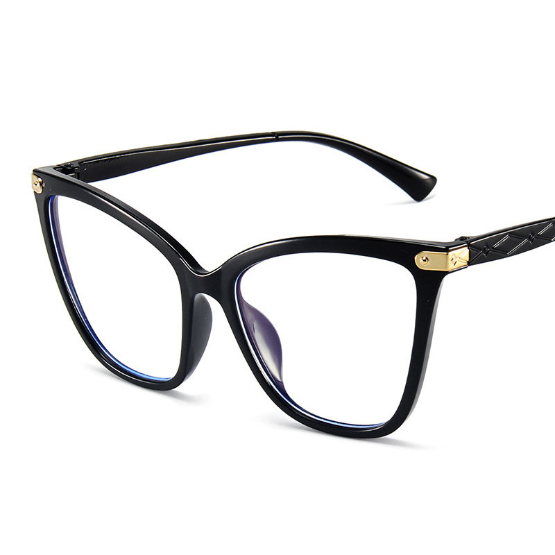 Macskaszem Szemüvegkeret Nő Márkatervező Divat Átlátszó Lencsés Szemüvegek Vintage Clear Ultralight Anti Blue Light szemüveg