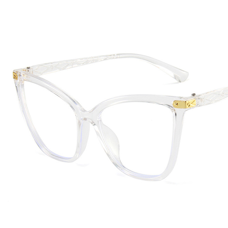 Macskaszem Szemüvegkeret Nő Márkatervező Divat Átlátszó Lencsés Szemüvegek Vintage Clear Ultralight Anti Blue Light szemüveg
