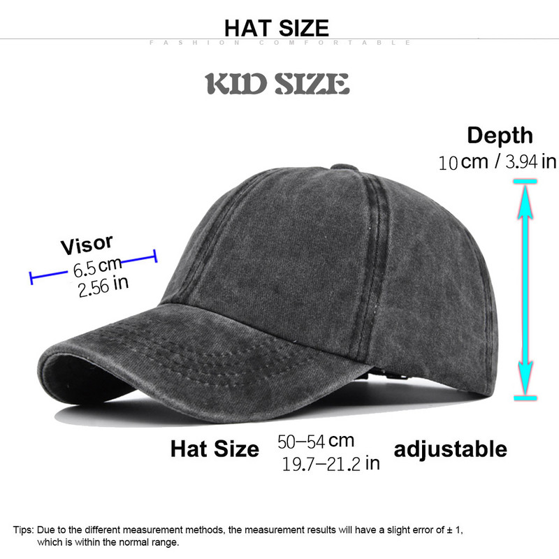 Lastemüts Pesapallimüts Lastemüts Snapback Müts Kevad-Sügismüts Puhtavärviline kauboi Vesipesu Mütsid Müts Hip Hop Müts Lapsele