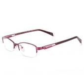 Ochelari de modă pentru femei Ramă ovale de metal cu jumătate de margine pentru lentile prescrise Miopie Citire Multifocale