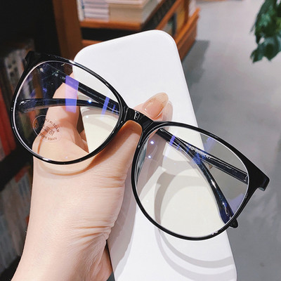 Divat kerek szemüvegek női szüret márka tervező átlátszó szemüvegek nagy kerettel átlátszó lencsék szemüvegek retro ultrakönnyű okulók