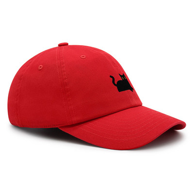 Fekete macska baseball sapka hímzés Prémium Apa Kalap Cat Mom Pamut Állítható Trucker Hat
