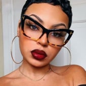 Cat Eye dioptriás keretek Szemüvegek Női Retro Optika Szemüvegkeret Személyiség Divat Szemüvegek Luxus Márka Tervező