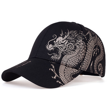 Μοντέρνο ανδρικό όμορφο καπέλο με μοτίβο Dragon Cool Hip Hop Baseball καπέλο