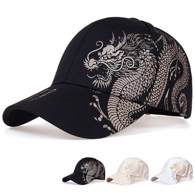 Μοντέρνο ανδρικό όμορφο καπέλο με μοτίβο Dragon Cool Hip Hop Baseball καπέλο