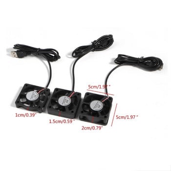 USB Fans CPU Cooling Radiator 5V 2Pin USB Fans for Computer Case-Server Radiator 4cm 5cm 6cm 7cm Quiet 4500-5500RPM