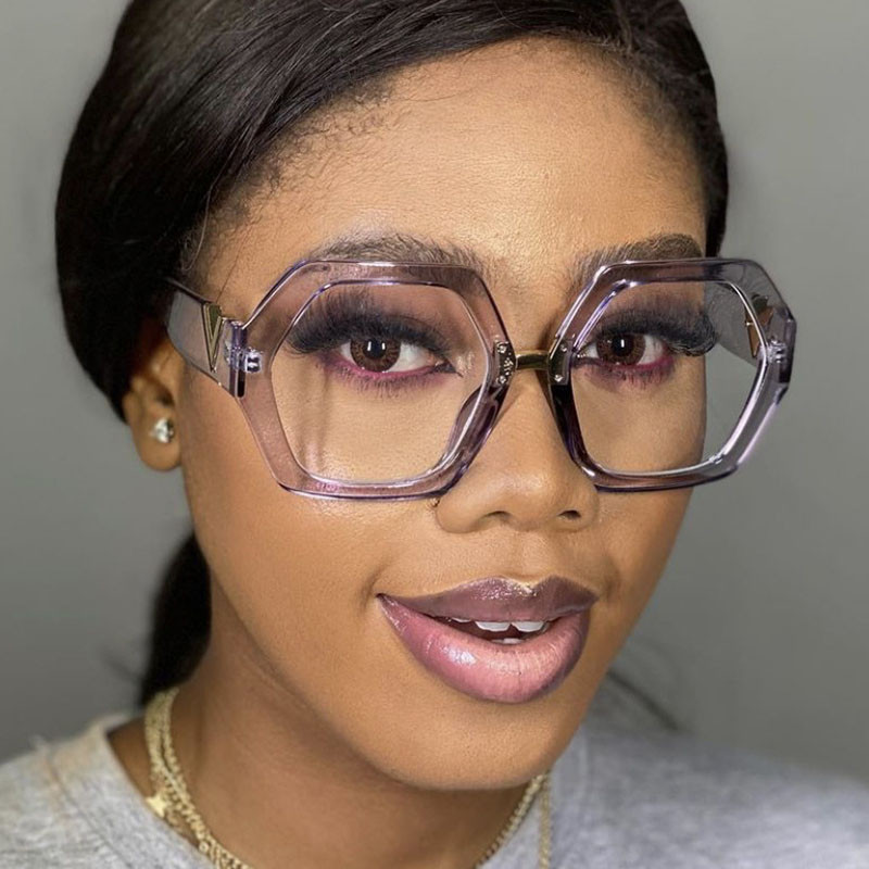 2023 m. daugiakampiai plokšti lęšiai prieš mėlyną šviesą akiniai nauji akinių rėmeliai, netaisyklingo srauto dekoratyviniai akinių rėmeliai moterims