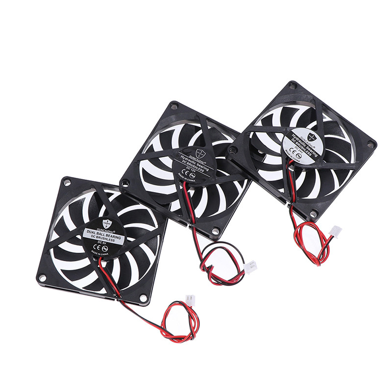 8010 DC dzesēšanas ventilators eļļains, kluss 5V/12V/24V piezīmjdatora bezsuku rūpnieciskais ventilators