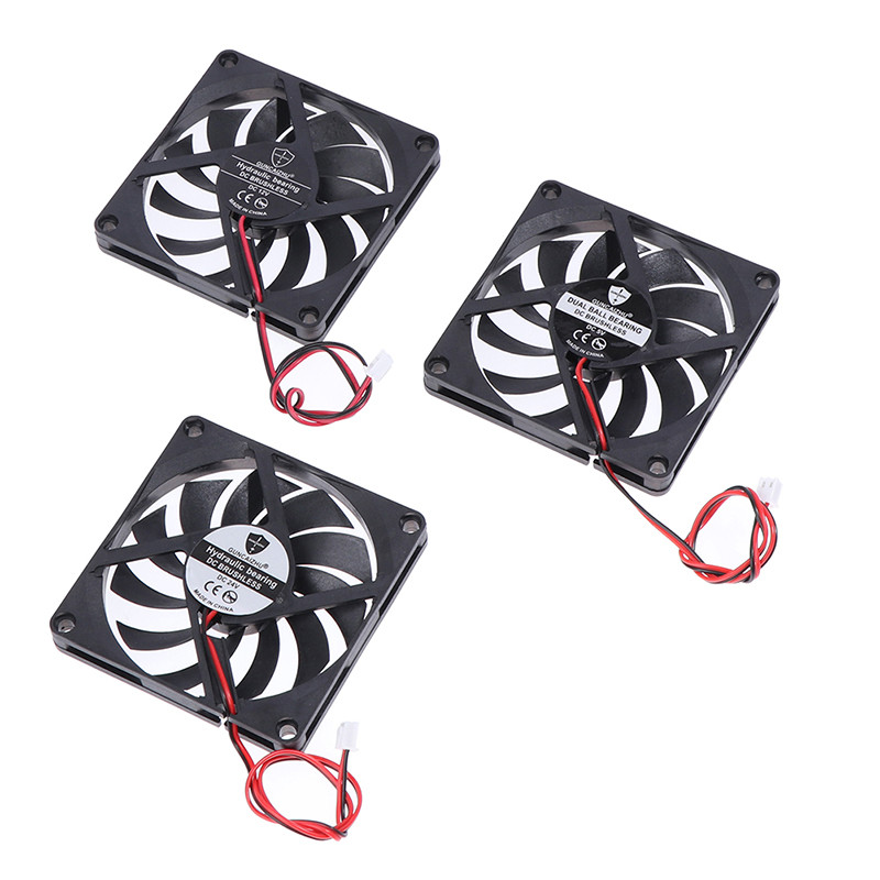 8010 DC dzesēšanas ventilators eļļains, kluss 5V/12V/24V piezīmjdatora bezsuku rūpnieciskais ventilators