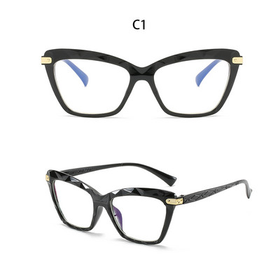 BEGREAT Antiradijacijski okvir protiv plavog svjetla Okvir za računalo Modne mačje oko ženske svjetleće naočale