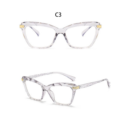 BEGREAT Antiradijacijski okvir protiv plavog svjetla Okvir za računalo Modne mačje oko ženske svjetleće naočale