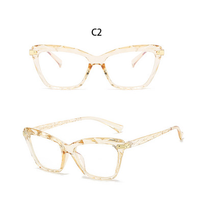 BEGREAT Antiradijacijski okvir protiv plavog svjetla Okvir za računalo Modne mačje oko ženske svjetleće naočale