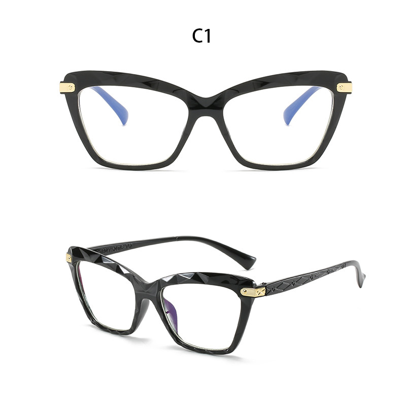 BEGREAT Antiradijacijski okvir protiv plavog svjetla Okvir za računalo Modne mačje oko ženske svjetleće naočale