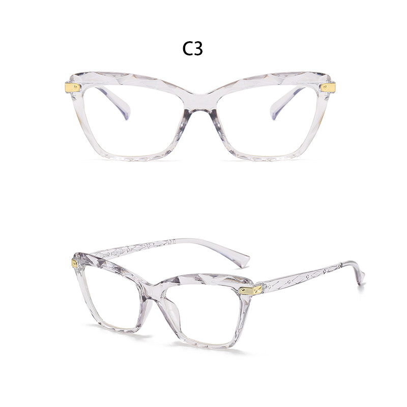BEGREAT Antiradijacijski okvir protiv plavog svjetla Okvir za računalo Modne mačje oko ženske svjetleće naočale