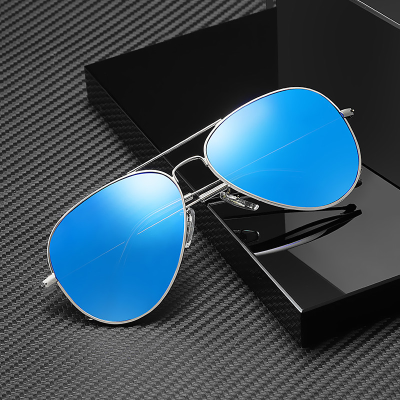 Aukštos kokybės stiklo lęšiai moteriški vyriški akiniai nuo saulės uv400 aviacijos prekės ženklo klasikinis veidrodis vyriškas okulos vintažinis uždraustas vyras saulės akiniai