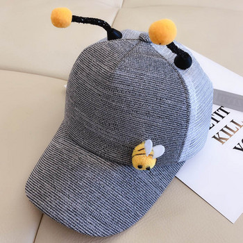 Doitbest 2 έως 8 ετών Καλοκαιρινό Παιδικό Καπέλο μπέιζμπολ Boy Girl 3D Little bee Snapback ρυθμιζόμενο πλέγμα Παιδικό καπέλο χιπ χοπ για τον ήλιο καπέλο
