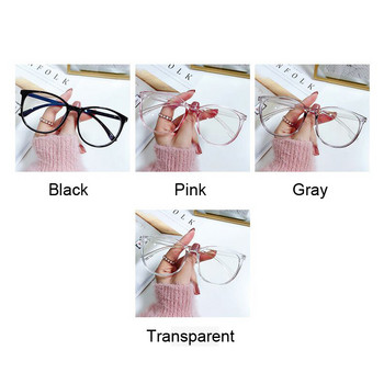 Кръгли очила Дамски модни извънгабаритни очила с прозрачни стъкла Дамски ретро прозрачни очила с голяма рамка против синя светлина
