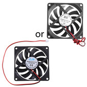 12V 2-пинов 80x80x10mm PC компютър CPU система радиатор безчетков вентилатор за охлаждане 8010 настолен компютър шаси радиатор охладител вентилатори