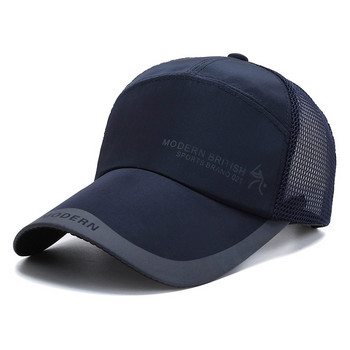Ежедневна дишаща мрежа за МОДЕРНА БРИТАНСКА бейзболна шапка Мъже Жени На открито, тънка суха, бързосъхнеща шапка за слънце, регулируем подарък за риболов