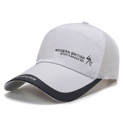 Įprastas, kvėpuojantis tinklelis, skirtas MODERNIAI BRITIŠKIAI beisbolo kepuraitėms vyrams, moterims, lauke plona, džiūsta greita kepurė nuo saulės, reguliuojama, reguliuojama žvejybos dovana