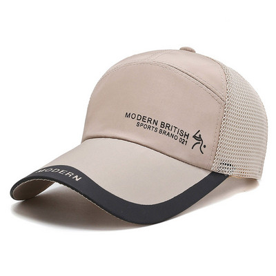 Įprastas, kvėpuojantis tinklelis, skirtas MODERNIAI BRITIŠKIAI beisbolo kepuraitėms vyrams, moterims, lauke plona, džiūsta greita kepurė nuo saulės, reguliuojama, reguliuojama žvejybos dovana
