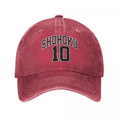 Модни Shohoku Slam Dunk аниме анимационни бейзболни шапки за мъже, жени, изплакнати дънкови шапки, изпрани на открито, летни шапки, шапки