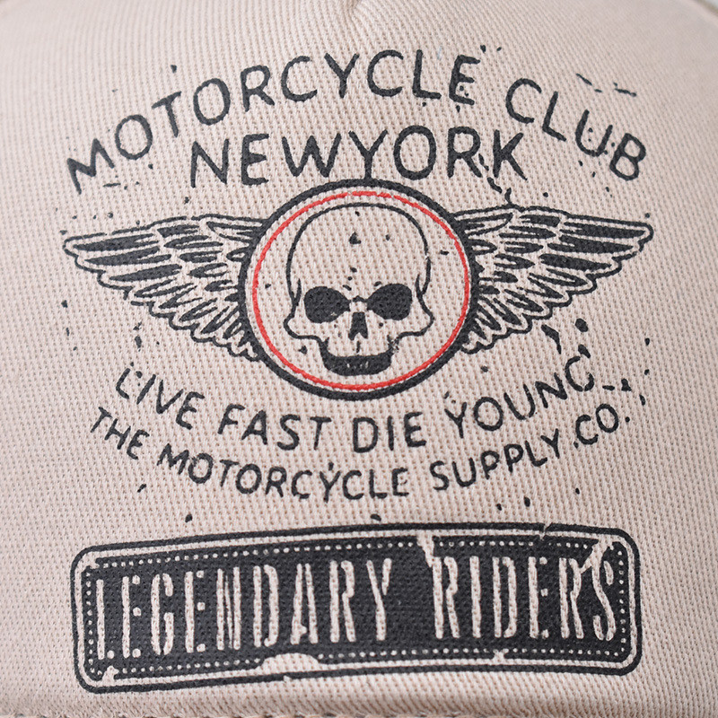 Şapcă de baseball Pălărie de soare Şapcă de baseball din denim spălat în stil retro Aripi de craniu asortate în culori Primăvara toamnă Baseball Hip Hop