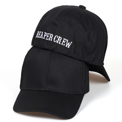 új Black Hats Sons Of Anarchy For Reaper Crew Fitting baseball sapka Női Férfi Betűk Hímzett Kalap Hip Hop Kalap Férfiak