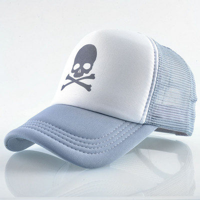 Vyrų Moterų plastikinės kaukolės rašto kamufliažinės beisbolo kepuraitės Vasarinė lauko sportinė apsauga nuo saulės Hip Hop reguliuojamos kepurės P48