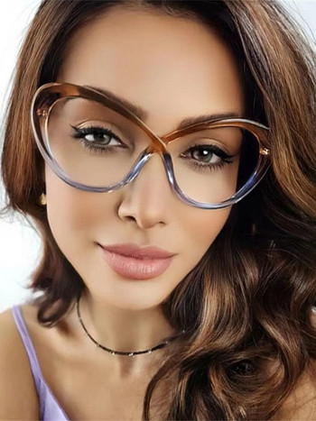 TR90 Прозрачна рамка за компютърни очила Жени Мъже Анти синя светлина Многоъгълни очила Блокиращи очила Оптични очила Очила